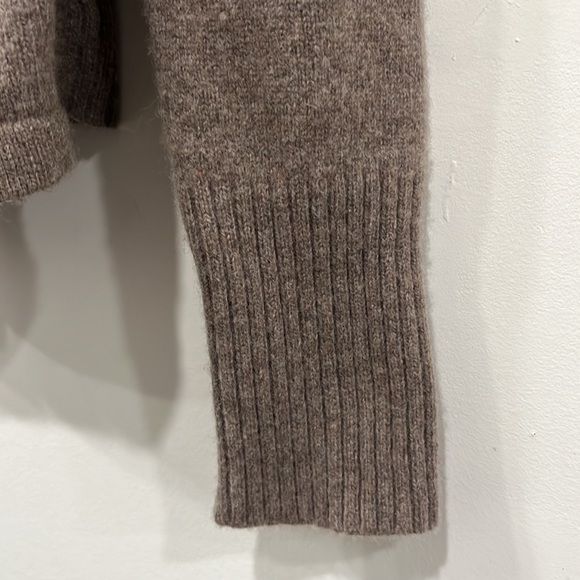 Banana Republic Lambswool Peacoat Buttoned Cardigan Sweater in Brown Pink M - Picture 6 of 12